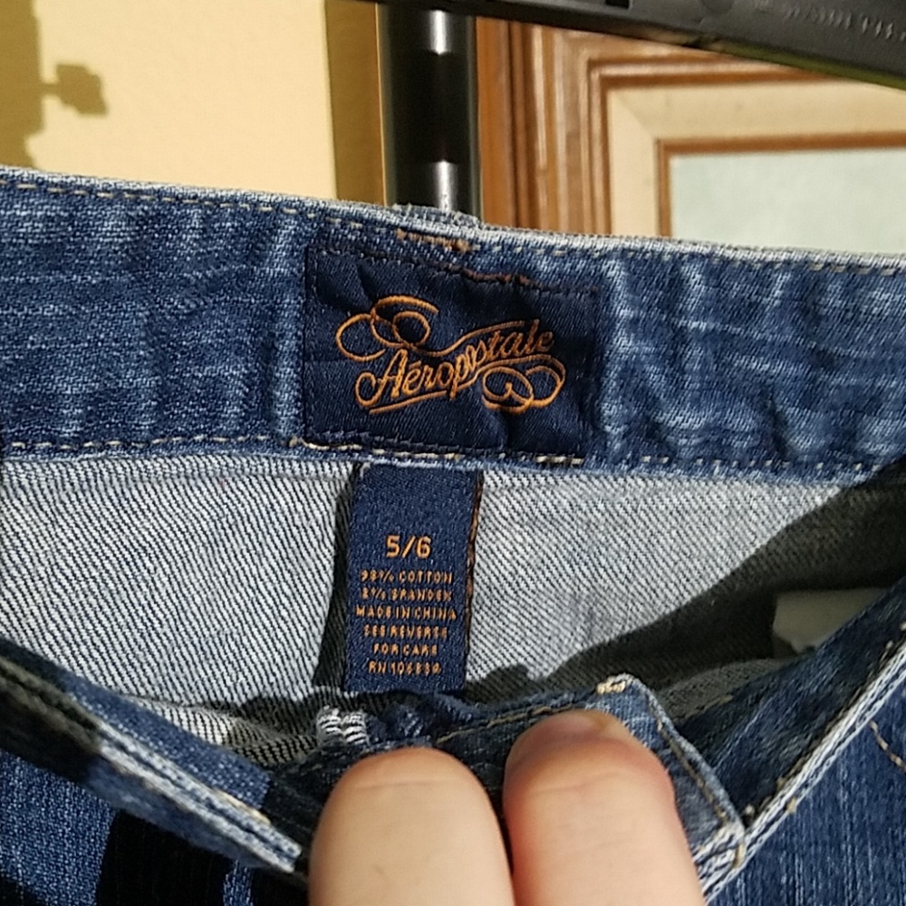 Aeropostale denim mini skirt Size (5/6)A73 - Picture 3 of 6